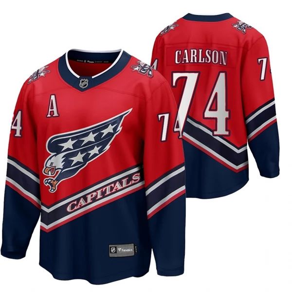 Washington Capitals Trikot John Carlson 74 2022 Reverse Retro Rot Authentic